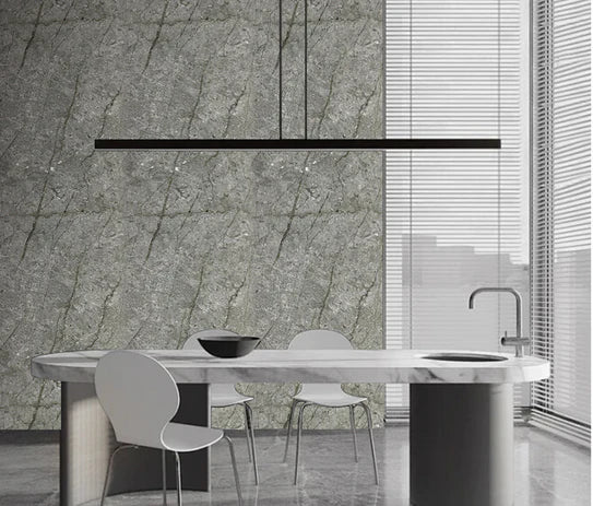 Pack Of x4 Dark Grey Marble PVC Waterproof Wall Panels 240x60cm