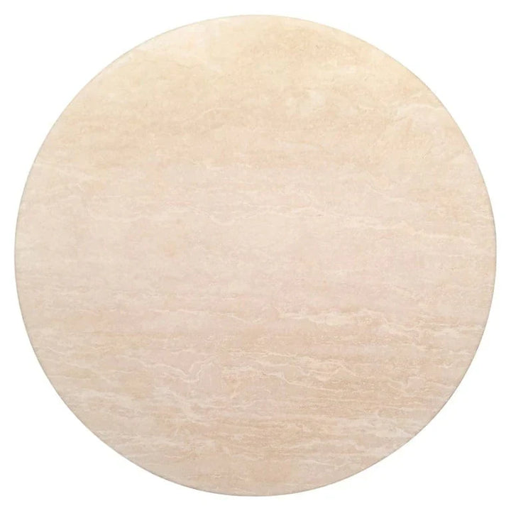 Richmond Interiors Renaissance Italian Travertine Beige Round 130cm Dining Table