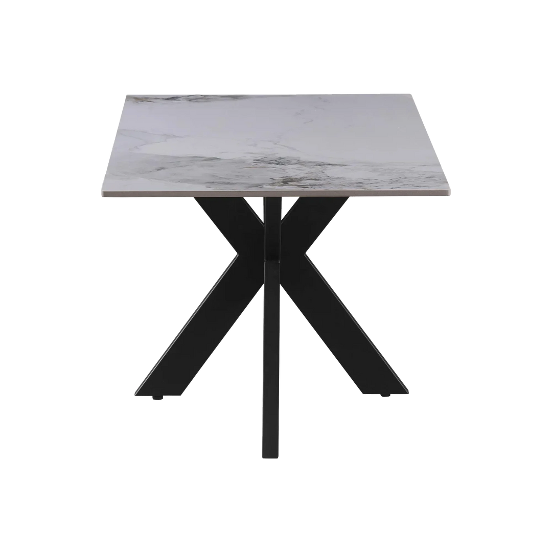 Nova 180cm White Ceramic Marble Dining Table