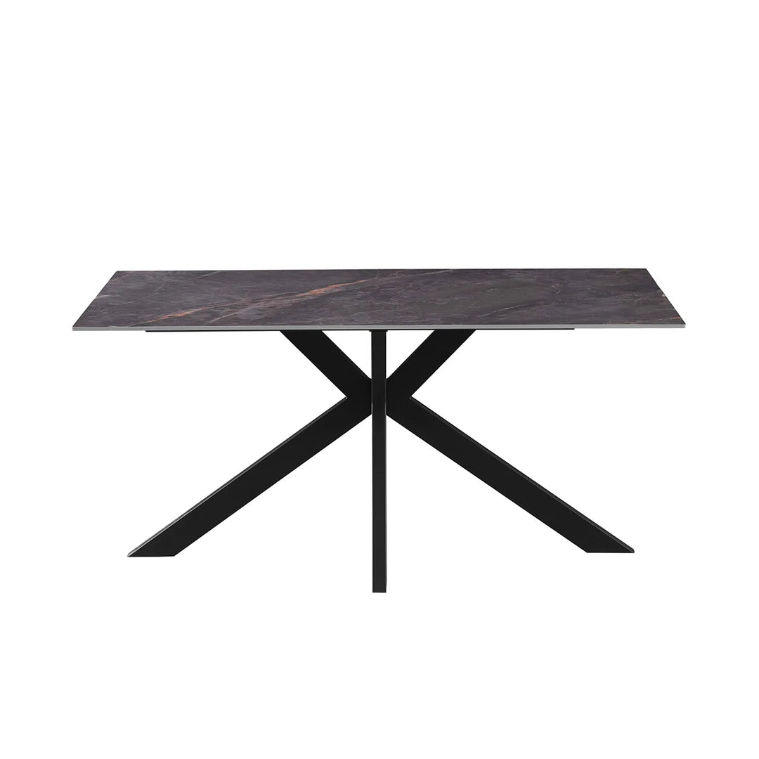 Nova 180cm Grey Ceramic Marble Dining Table