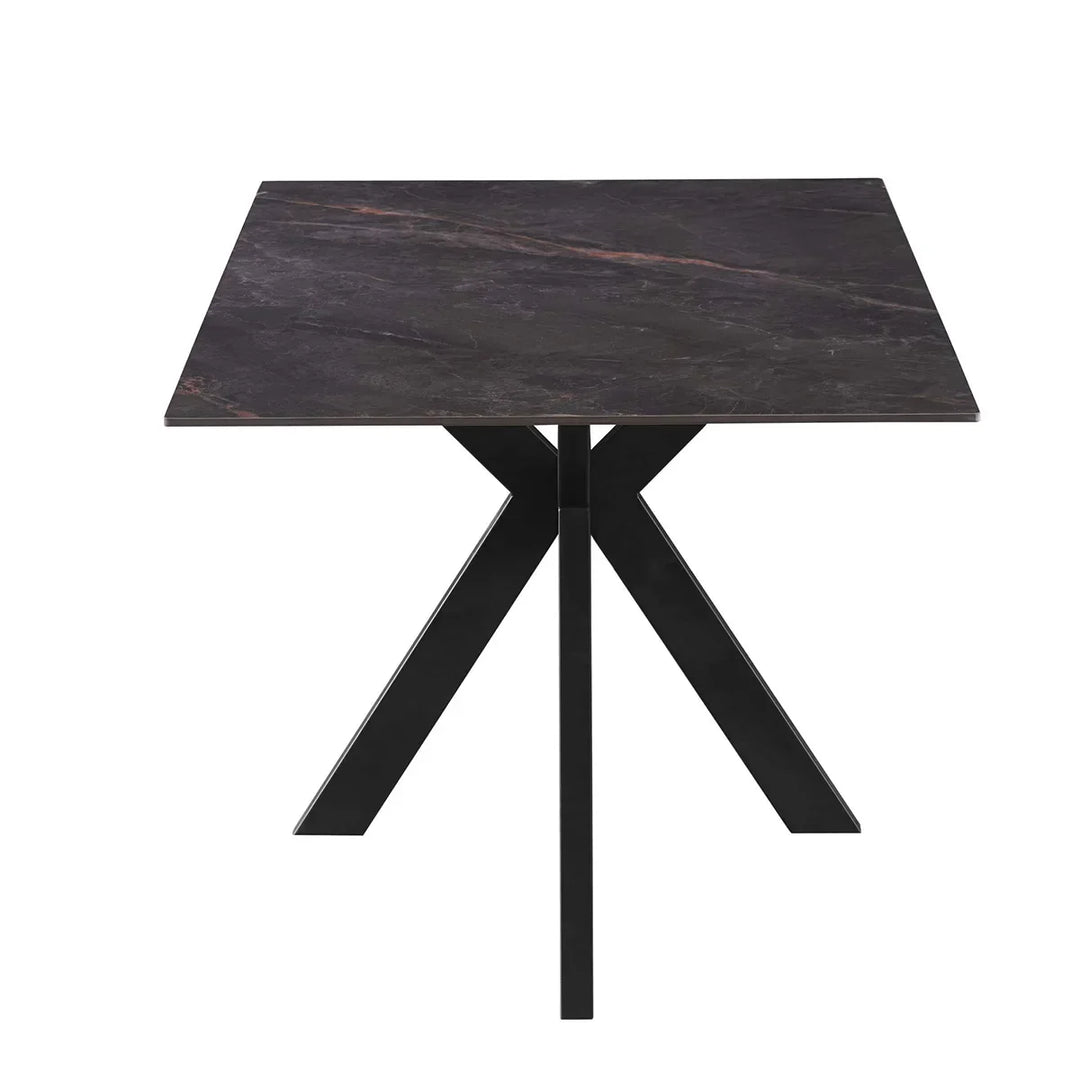 Nova 160cm Grey Ceramic Marble Dining Table