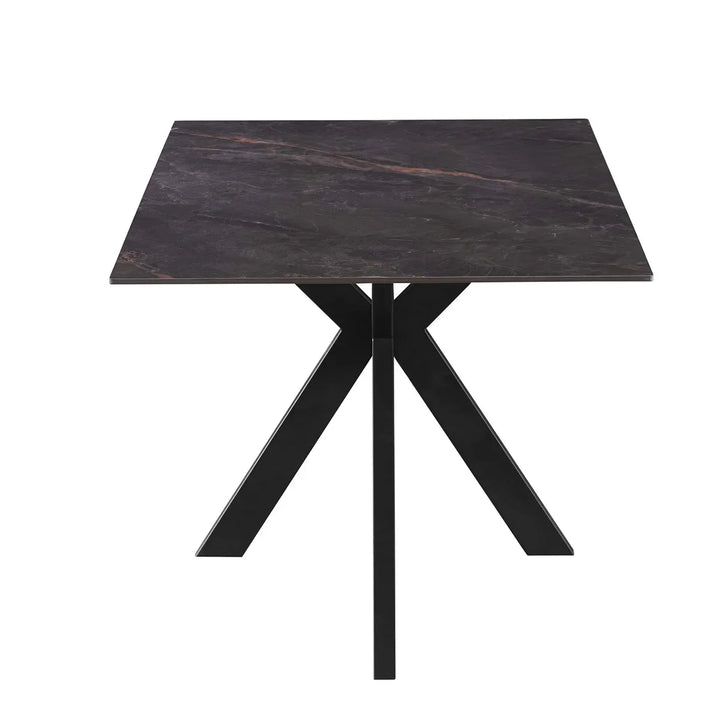 Nova 160cm Grey Ceramic Marble Dining Table