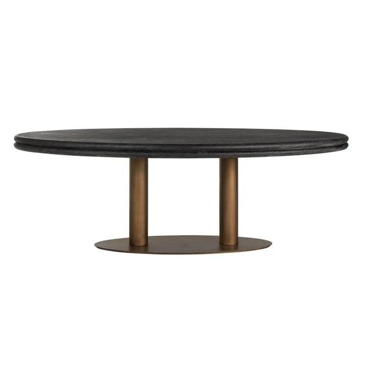 Richmond Interiors Macaron OVAL 235CM Dining Table - Belmont Interiors.