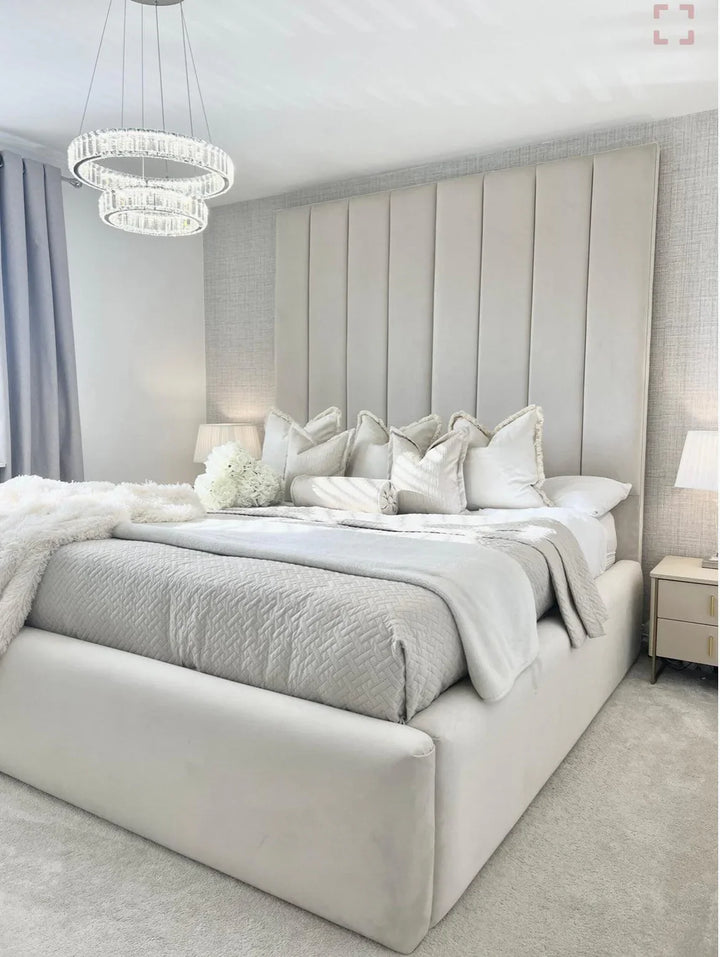 The Melodia Luxury Panel Velvet Bed