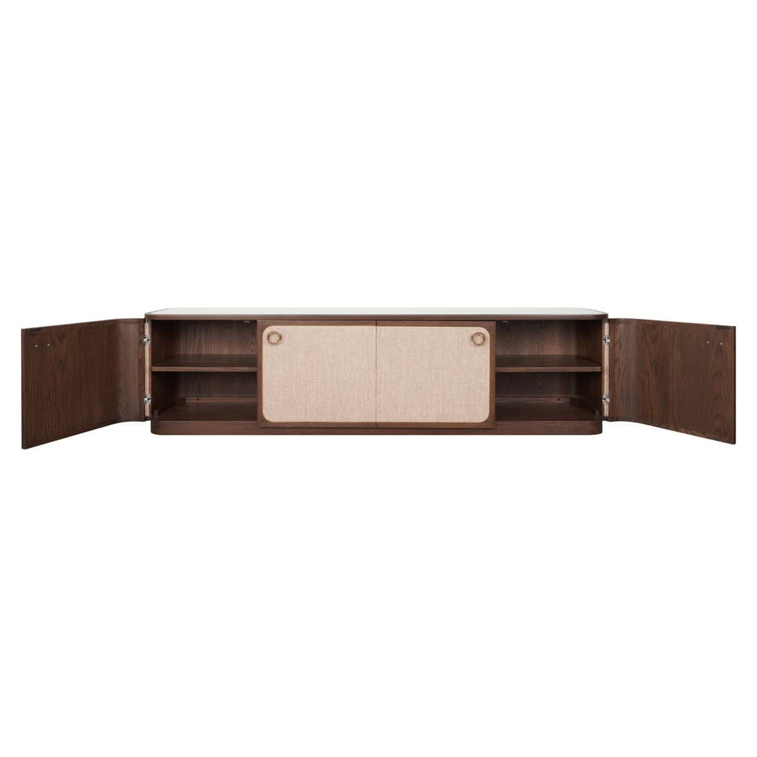 Richmond Interiors Willox Brown 4 Door TV Unit