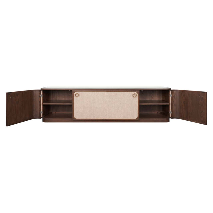 Richmond Interiors Willox Brown 4 Door TV Unit
