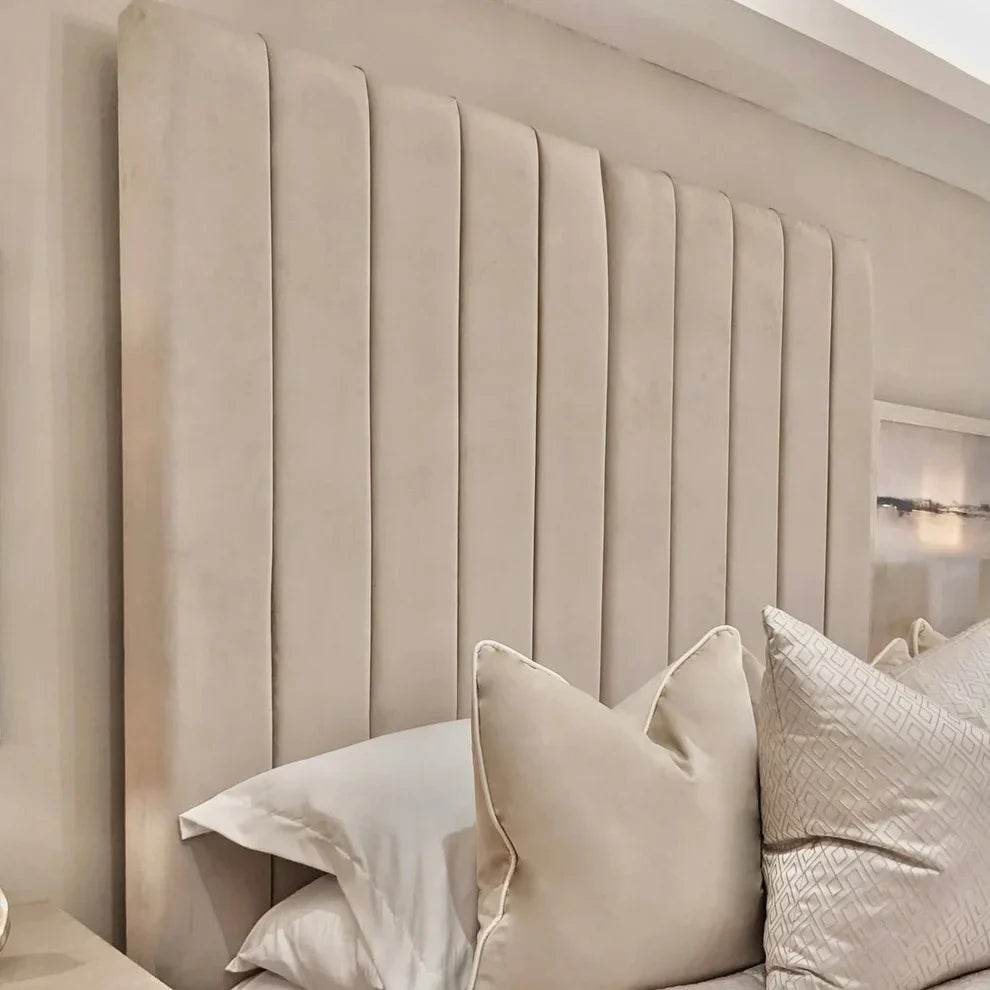 The Savannah Panel Upholstered Plush Velvet Bed Frame