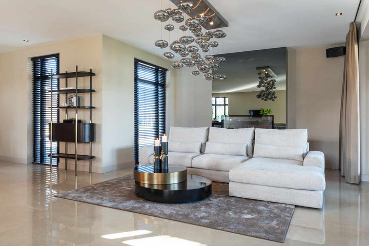 Richmond Interiors Slice Black & Gold Coffee Table