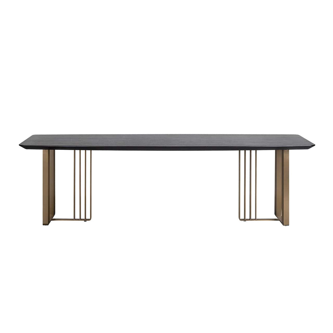 Richmond Interiors Maverick Black Oak Wood Rectangle Dining Table 260 cm