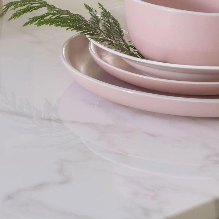 Romeo 160cm White Marble Dining Table