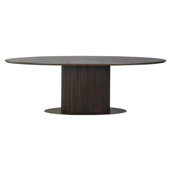 Richmond Interiors Luxor Oval 235CM Dining Table - Belmont Interiors.