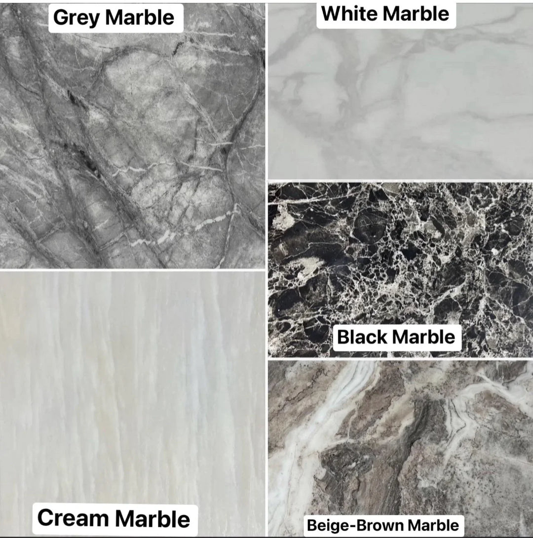 Arial 200CM Marble & Gold Dining Table - 5 Colours