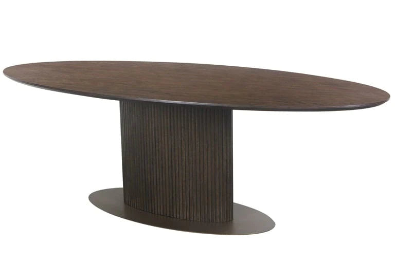 Richmond Interiors Luxor Oval 235CM Dining Table - Belmont Interiors.