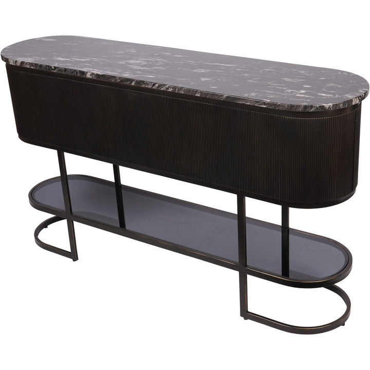 Libra Interiors Belvedere Black Console Table