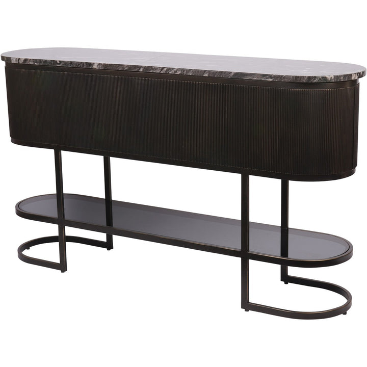 Libra Interiors Belvedere Black Console Table
