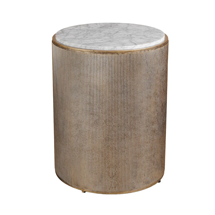 Libra Interiors Belvedere Bedside Table - Aged Gold