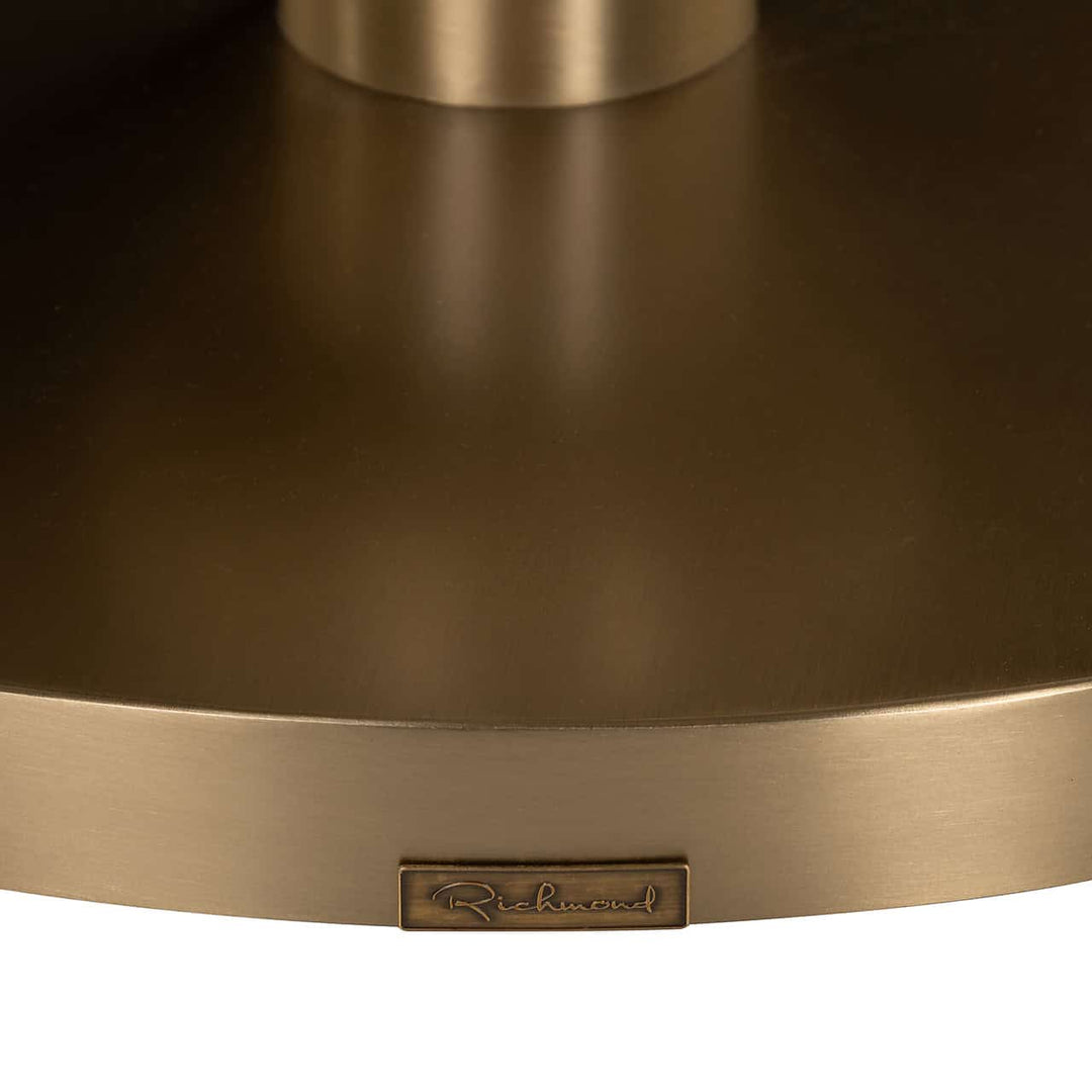 Richmond Interiors Witlox Black Marble & Gold Round Bistro Table