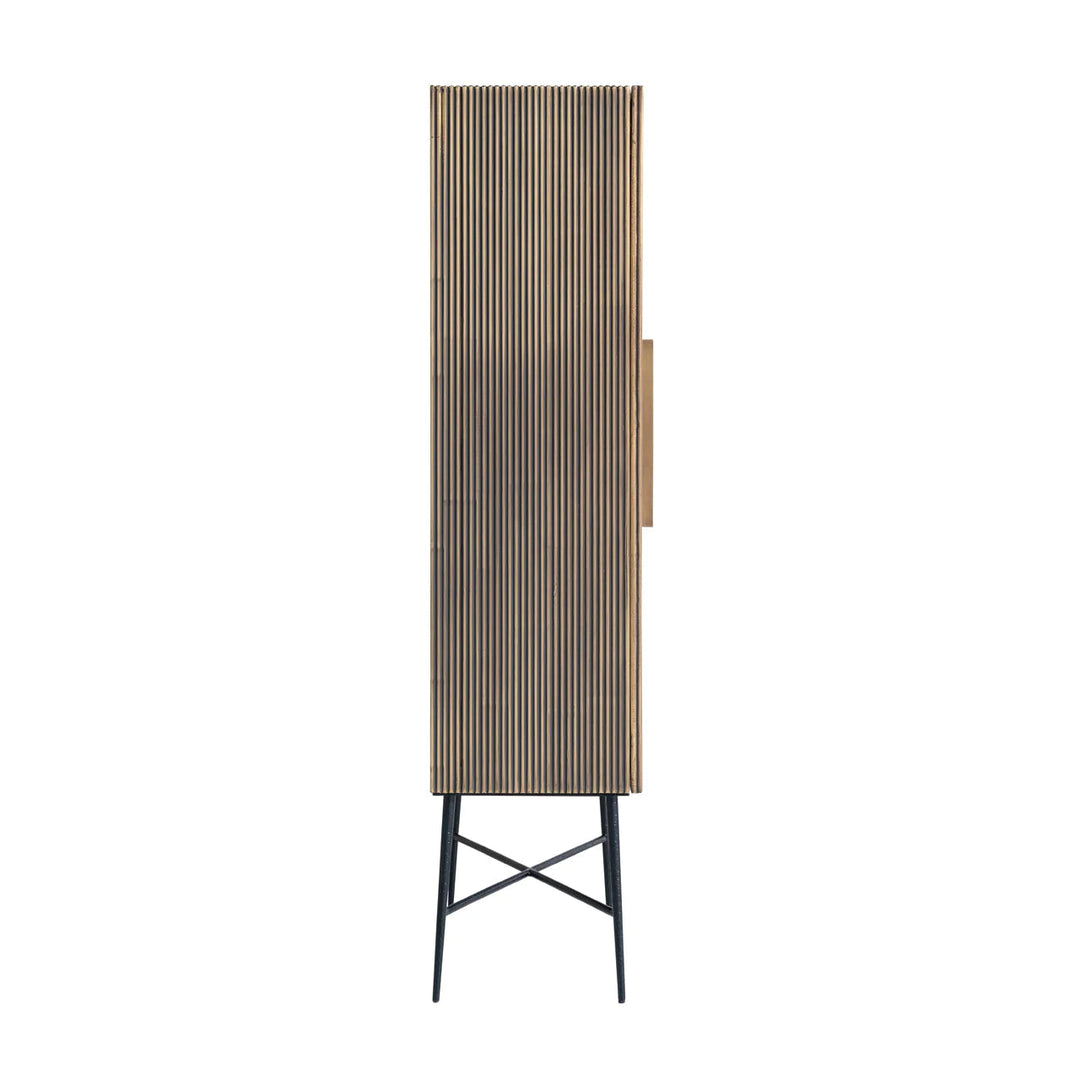 Richmond Ironville Golden 2 Door Display Cabinet-Belmont Interiors