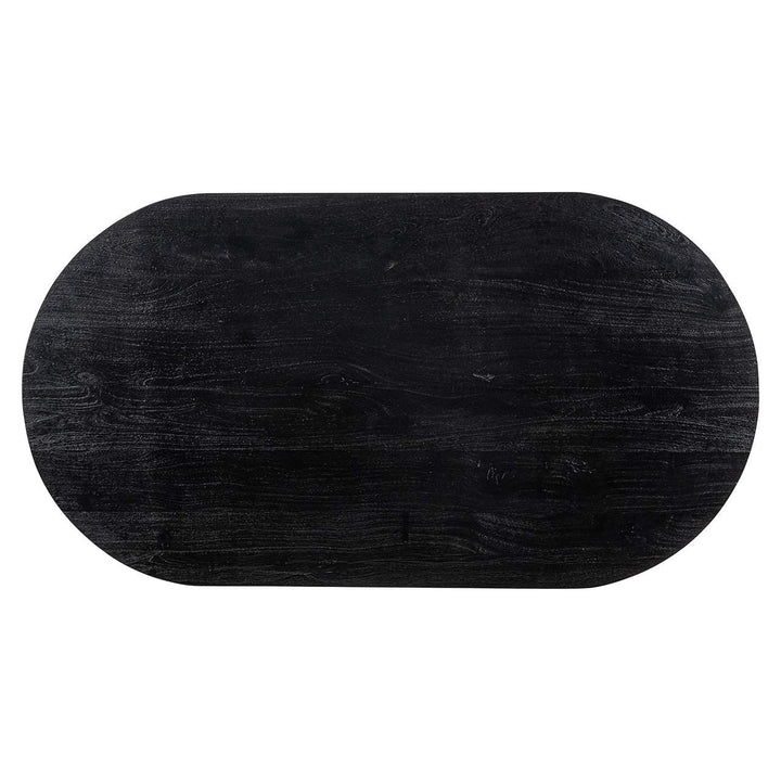 Richmond Interiors Revelin Bronze & Black Rustic Oval Bar Table