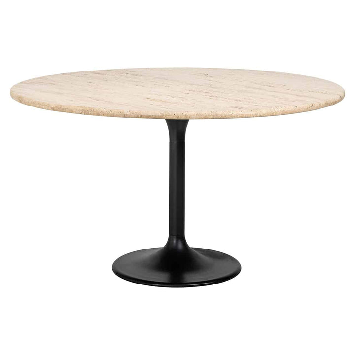 Richmond Interiors Hampton Beige Travertine Round Dining Table