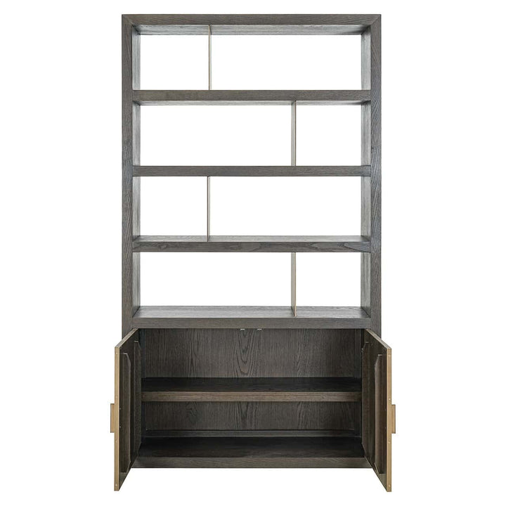 Richmond Interiors Rivertree Brown Oak wood Display Unit