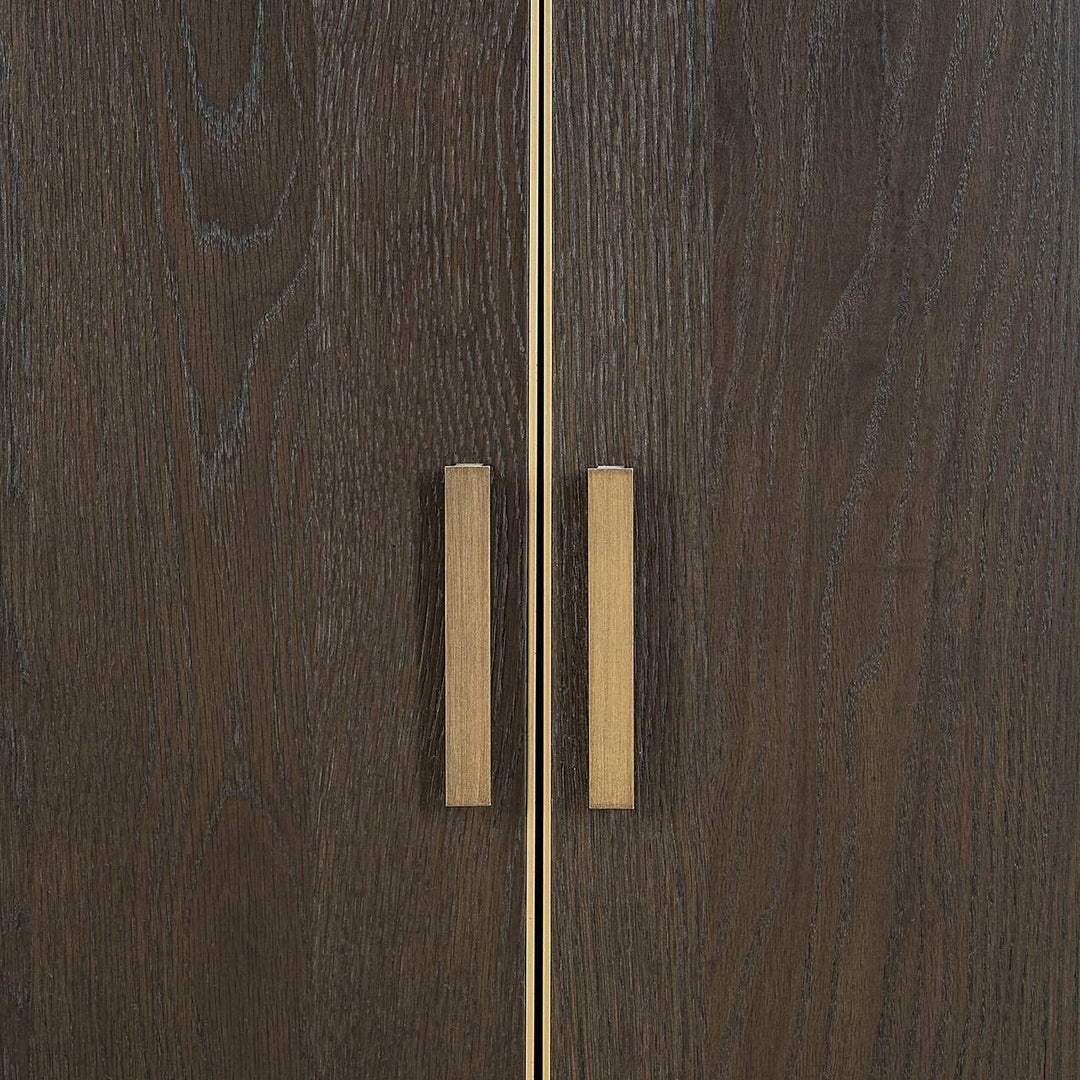 Richmond Interiors Rivertree Brown Oak wood Display Unit