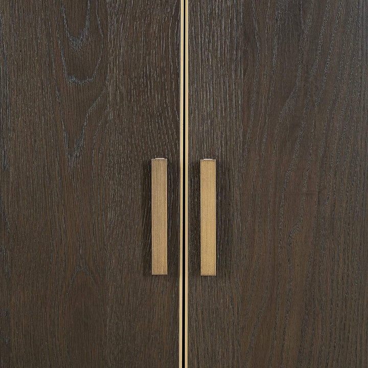 Richmond Interiors Rivertree Brown Oak wood Display Unit