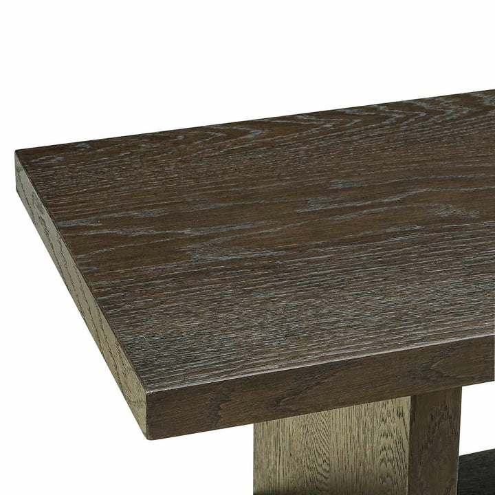 Richmond Interiors Waldorf Brown Wood & Stone Console Table