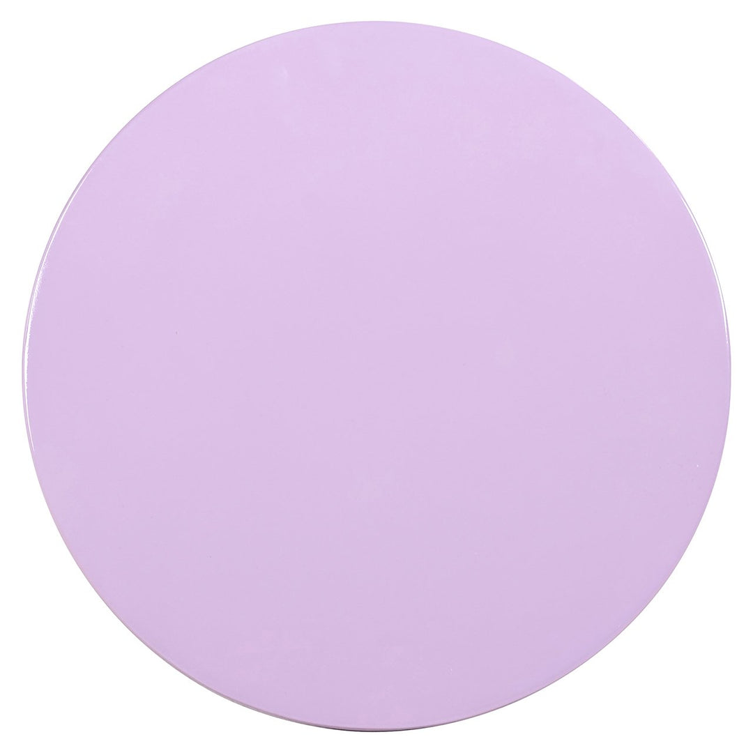 Richmond Interiors Rosly Pastel Purple Twisted Round Side Table