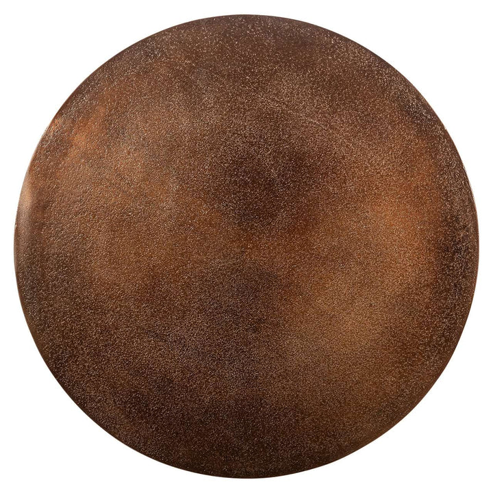 Richmond Interiors Misty Melted Bronze Round Side Table