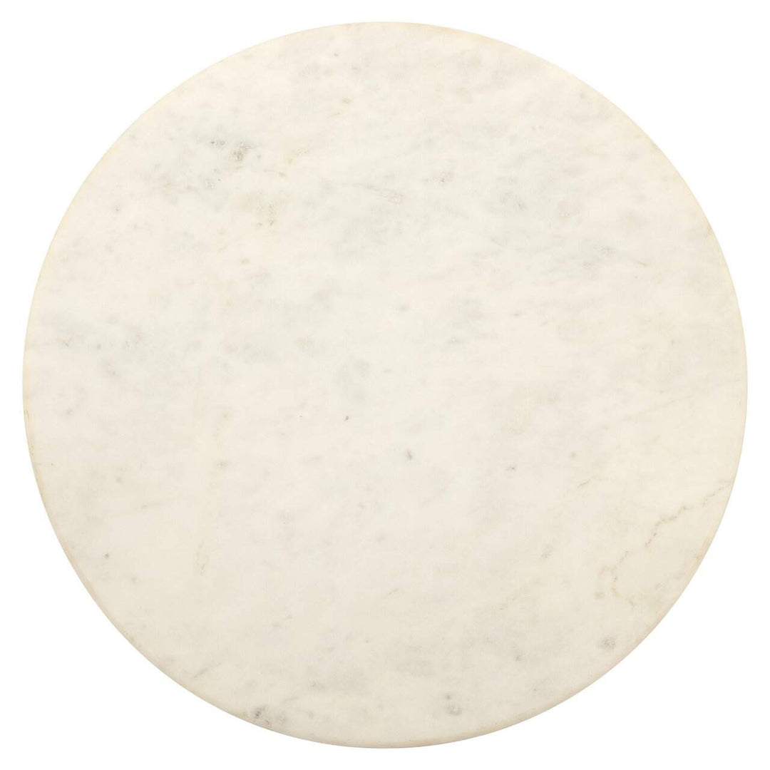 Richmond Interiors Barbara Orange Glass & Gold Round Side Table