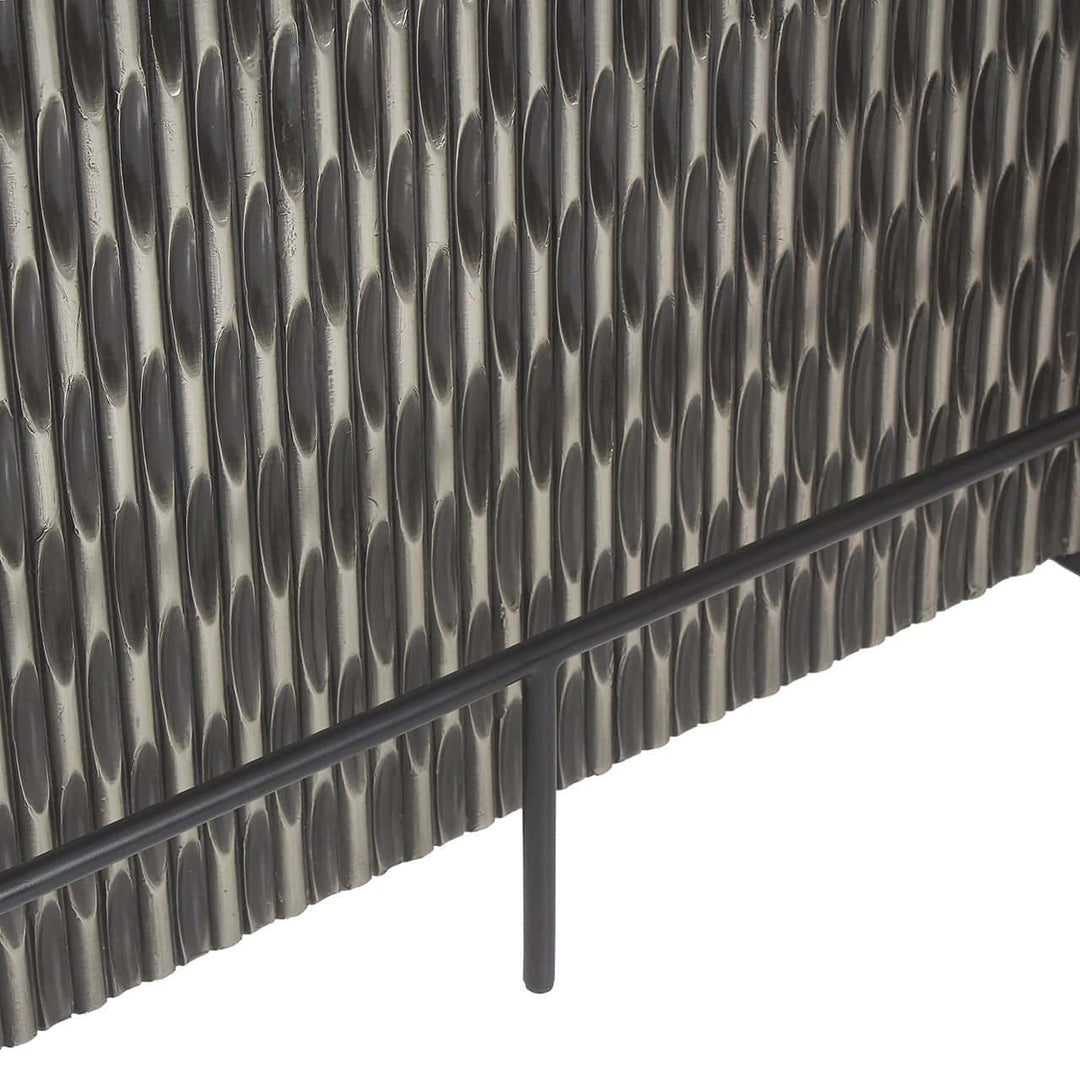 Richmond Interiors Walker Black Oak Wood Home Bar