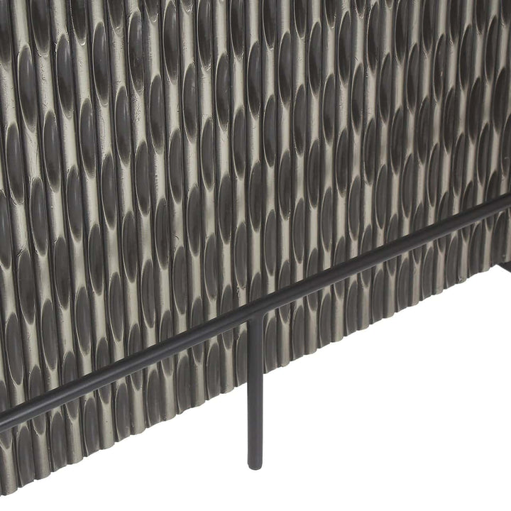 Richmond Interiors Walker Black Oak Wood Home Bar