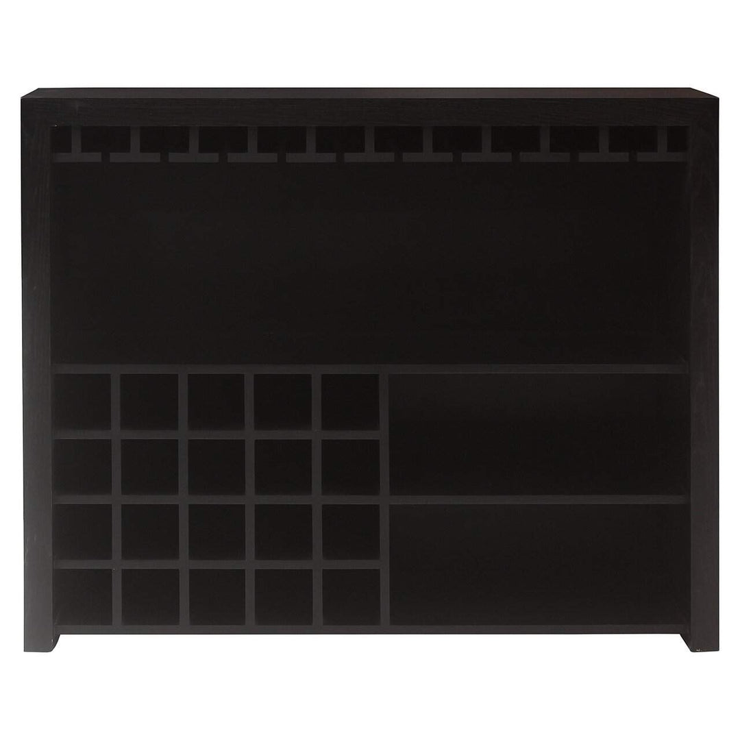 Richmond Interiors Walker Black Oak Wood Home Bar