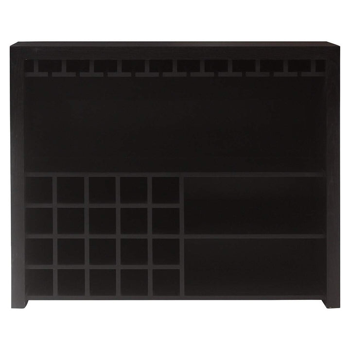 Richmond Interiors Walker Black Oak Wood Home Bar