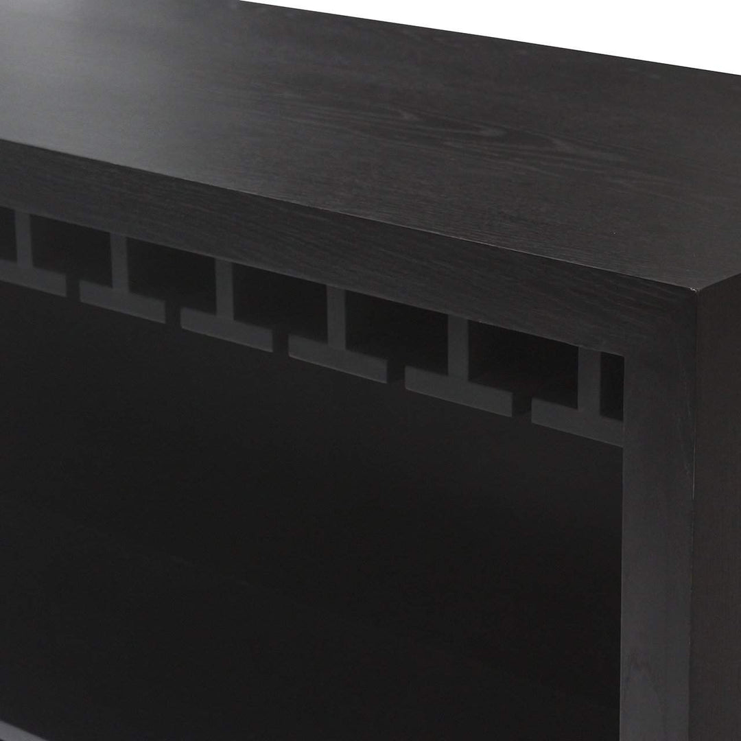 Richmond Interiors Walker Black Oak Wood Home Bar