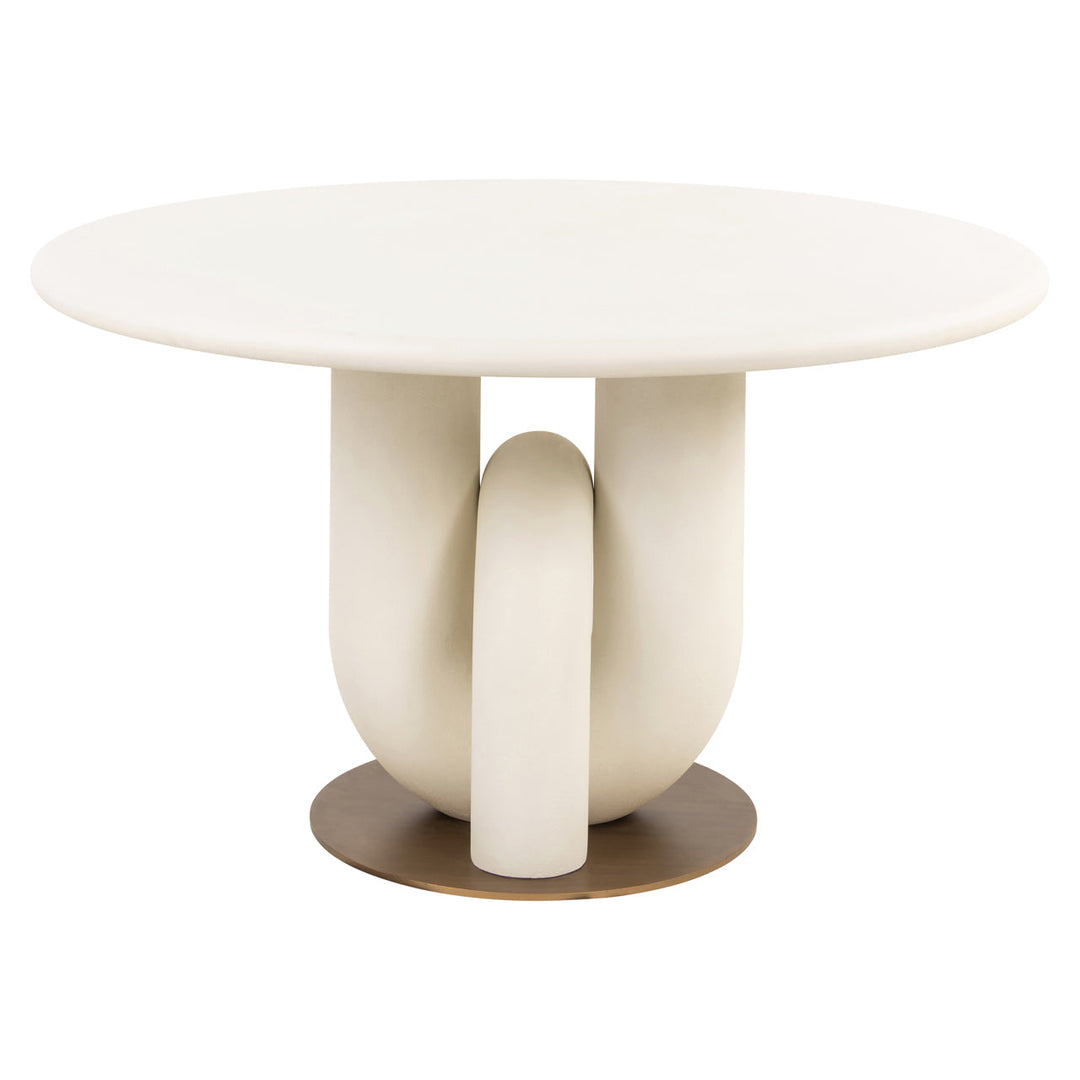 Richmond Interiors Winslow Round 135cm White Dining Table