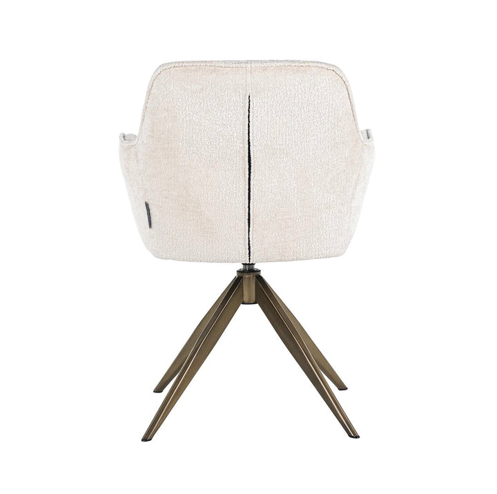 Richmond Interiors Aline Swivel Chair in Khaki Velvet