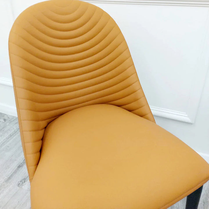 Alba PU Leather Dining Chair 3 Colours-Esme Furnishings