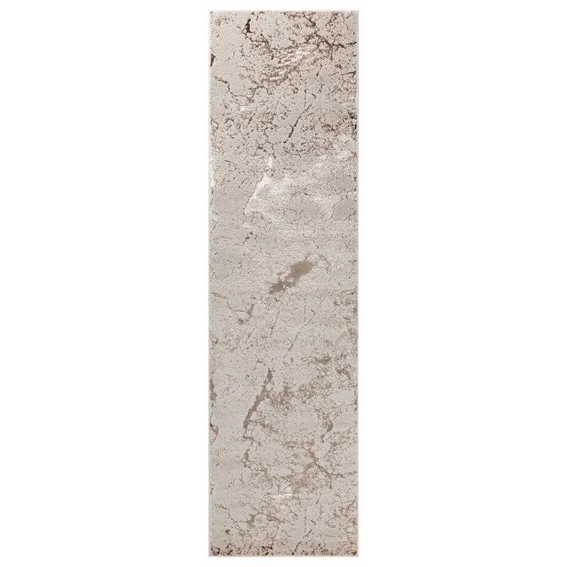 Aurora Strata AU16 Marble Runner Rugs in Metallic Beige Bronze and Grey-Esme Furnishings