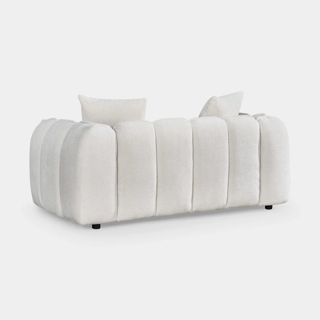 Venice Bubble Beige Boucle Fabric 2 Seater Sofa