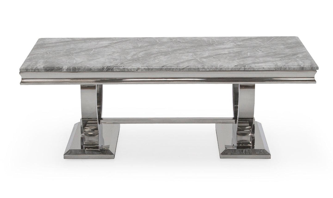 Arianna Grey Marble Coffee Table-Esme Furnishings