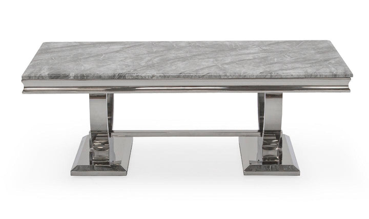 Arianna Grey Marble Coffee Table-Esme Furnishings
