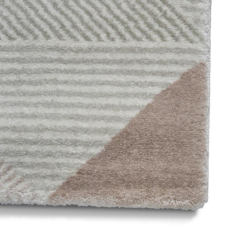 Aurora 53514 Geometric Soft Rugs in Grey Rose-Esme Furnishings