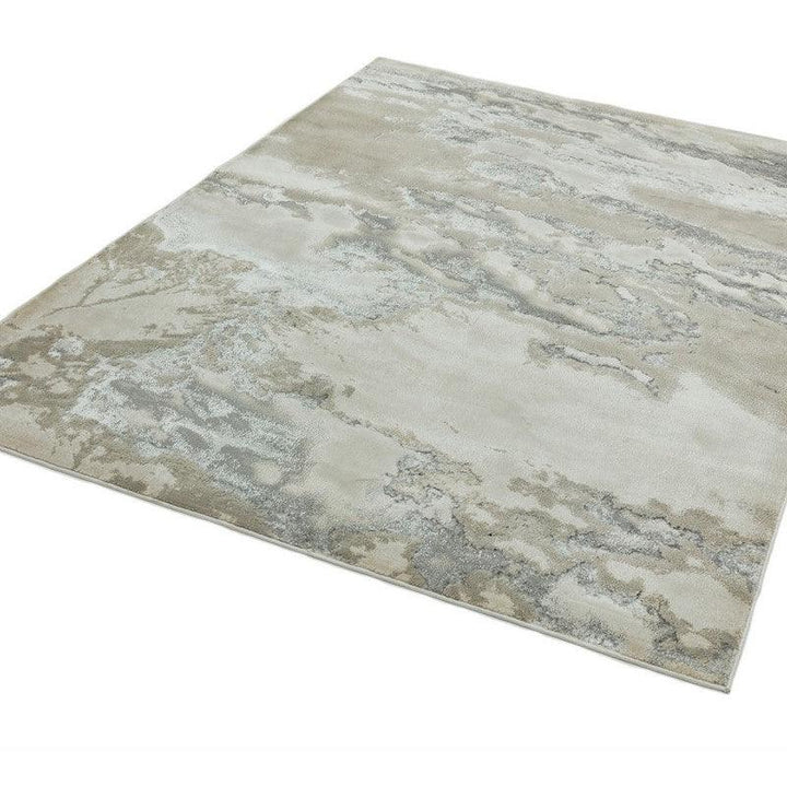 Aurora Cloud AU02 Marble Rugs in Grey Beige-Esme Furnishings