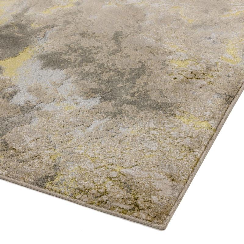 Aurora Galaxy AU04 Marble Rugs in Metallic Beige-Esme Furnishings