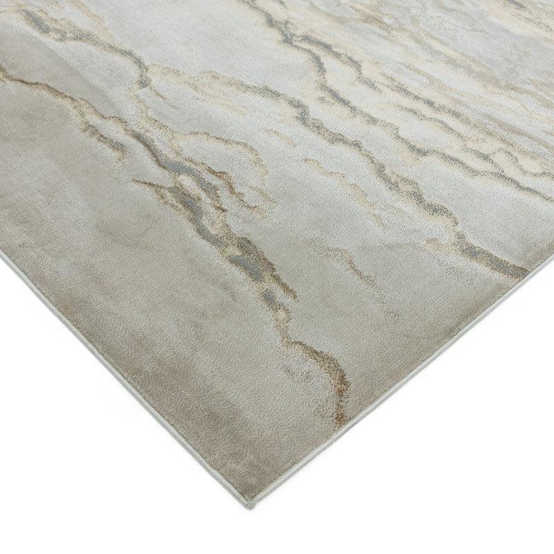 Aurora Linea AU17 Marble Rugs in Metallic Beige Bronze-Esme Furnishings