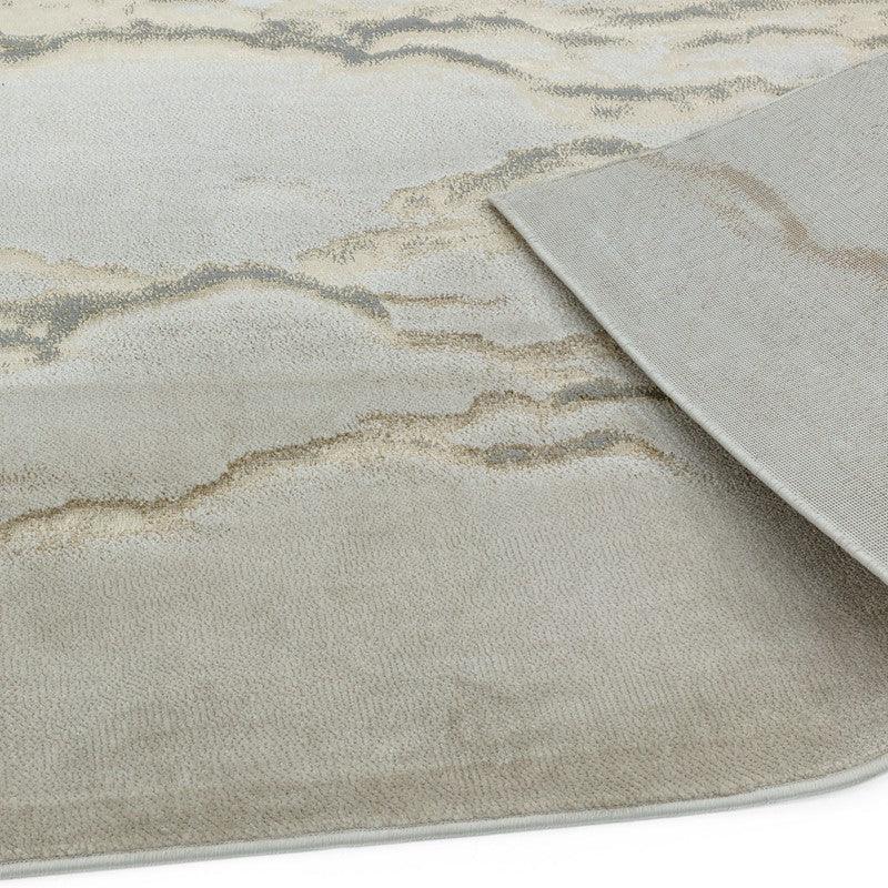 Aurora Linea AU17 Marble Rugs in Metallic Beige Bronze-Esme Furnishings