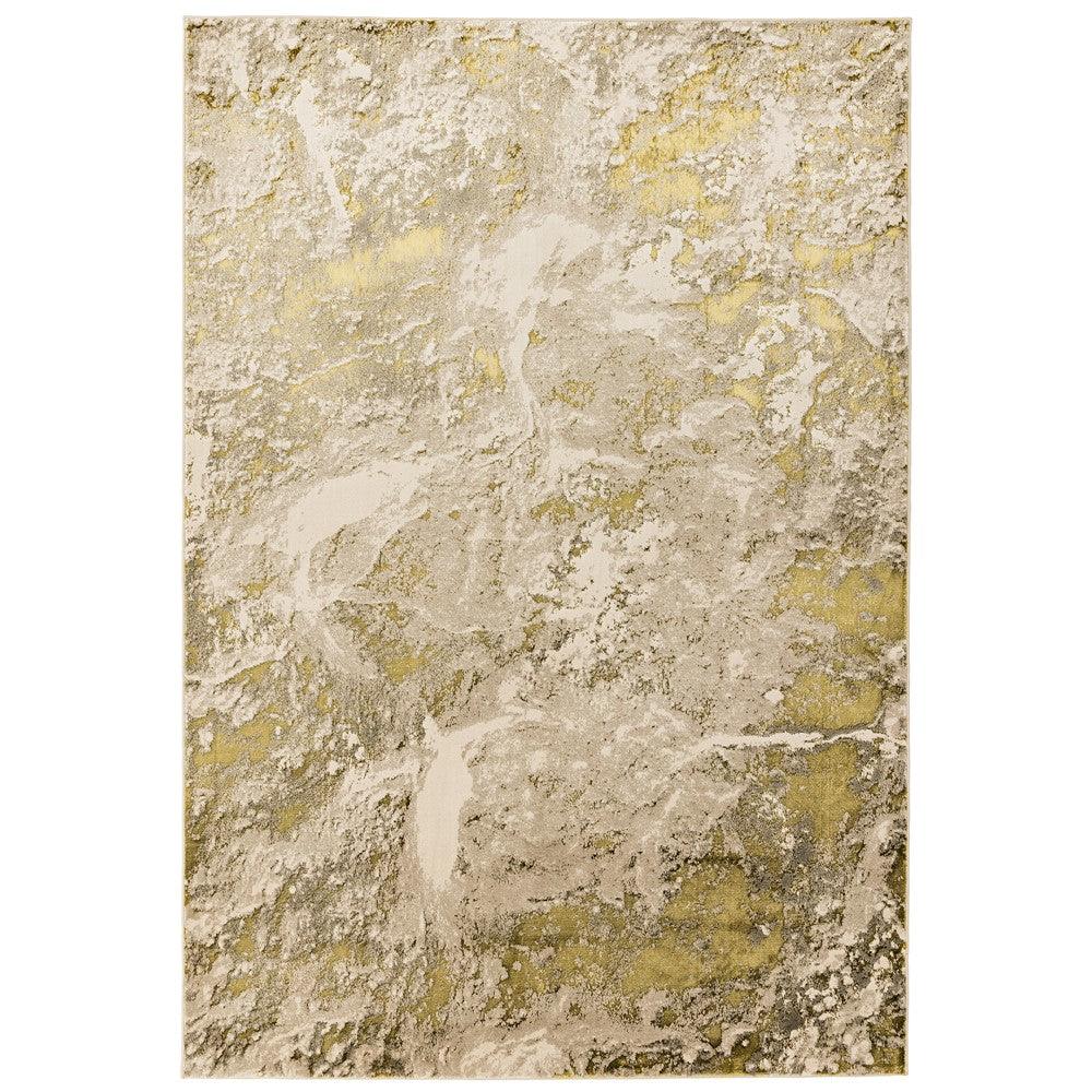 Aurora Lustre AU06 Marble Rugs in Gold Yellow-Esme Furnishings