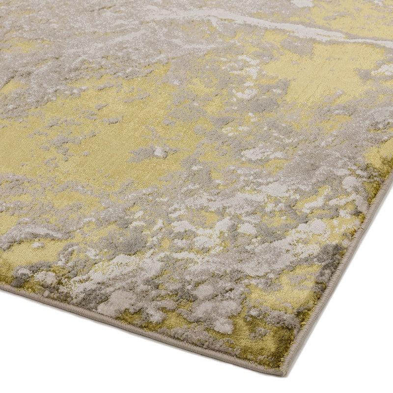Aurora Lustre AU06 Marble Rugs in Gold Yellow-Esme Furnishings